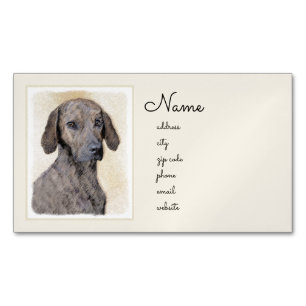 Carte De Visite Magnétique Plott Peinture - Cute Original Chien Art