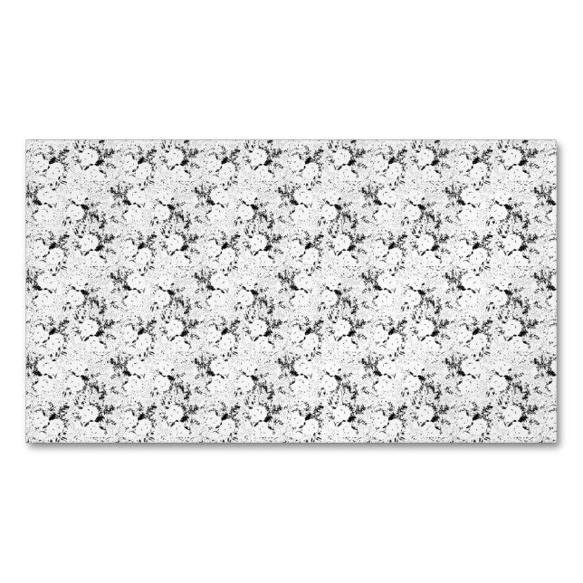 Carte De Visite Magnétique Point, vache noire (devant)