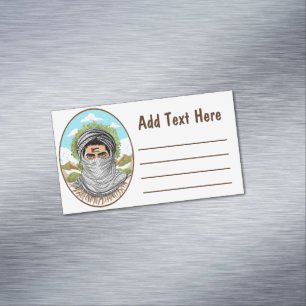 Carte De Visite Magnétique Portrait de la Liberté palestinienne