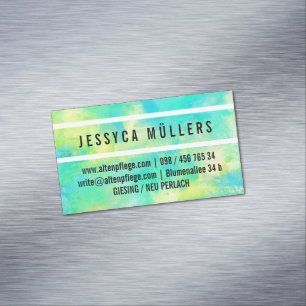 Carte de visite magnétique pour les personnes âgée