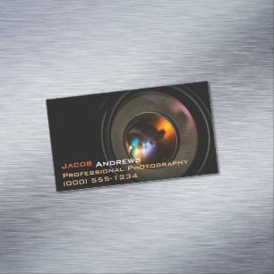 Carte De Visite Magnétique Pro photographie (objectif de caméra)