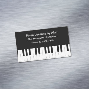 Carte De Visite Magnétique Professeur de piano