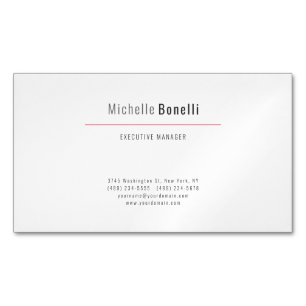 Carte De Visite Magnétique Professionnel Minimaliste Moderne Simple