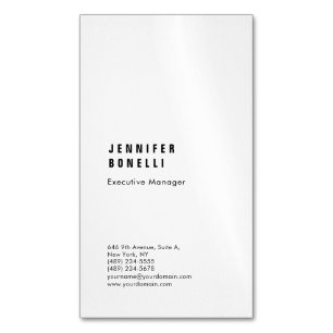 Carte De Visite Magnétique Professionnel plain minimaliste moderne épais tend