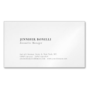 Carte De Visite Magnétique Professionnel plain minimaliste moderne tendance