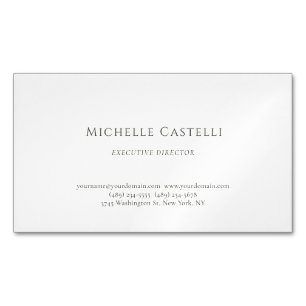 Carte De Visite Magnétique Professionnel Unique Classique 