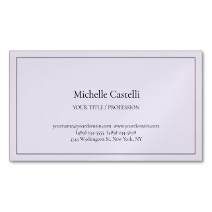 Carte De Visite Magnétique Professionnel Unique Classique Simple