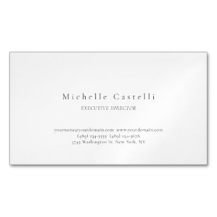 Carte De Visite Magnétique Professionnel Unique Classique Simple