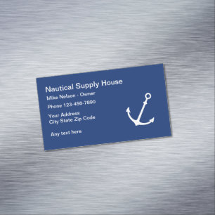 Carte De Visite Magnétique Profil d'entreprise nautique
