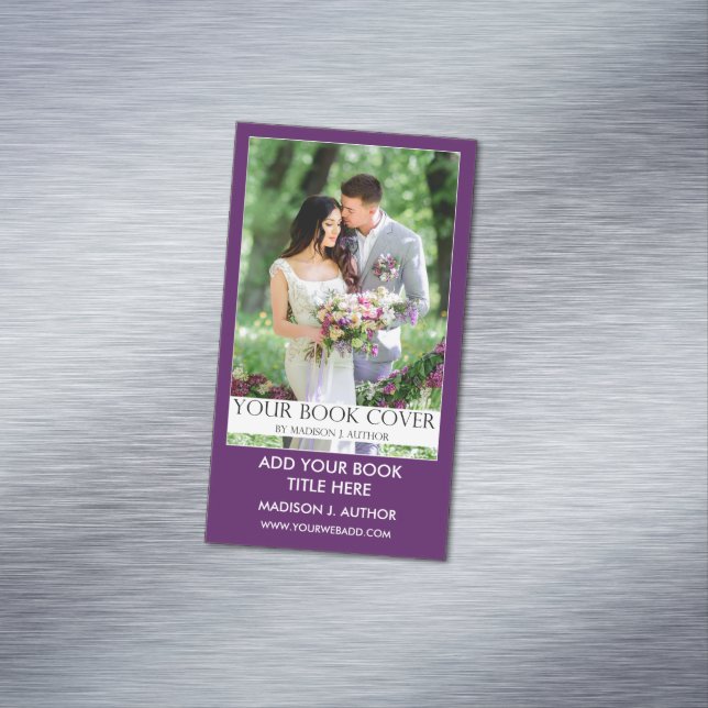 Carte De Visite Magnétique Promotion des livres de l'écrivain Purple (In Situ)