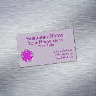 Carte De Visite Magnétique Purple Clover Ribbon by Kenneth Yoncich