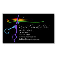 Rainbow Ciseaux Chic moderne Hair Styliste Salon