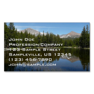 Carte De Visite Magnétique Reflet du lac de Yosemite