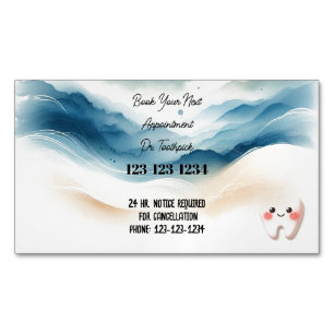 Carte De Visite Magnétique Rendez-vous chez le dentiste Fantaisiste
