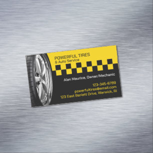 Carte De Visite Magnétique Réparation automatique des pneus