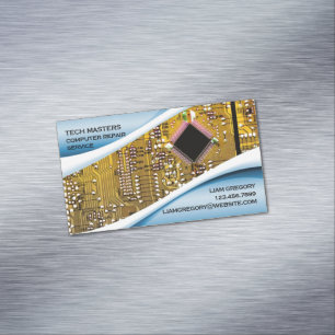 Carte De Visite Magnétique Réparation de l'ordinateur