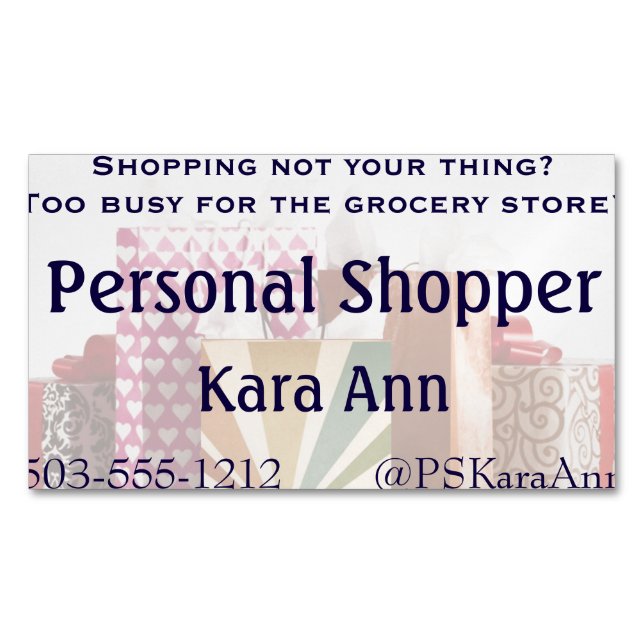 Carte De Visite Magnétique Répéter l'activité (devant)