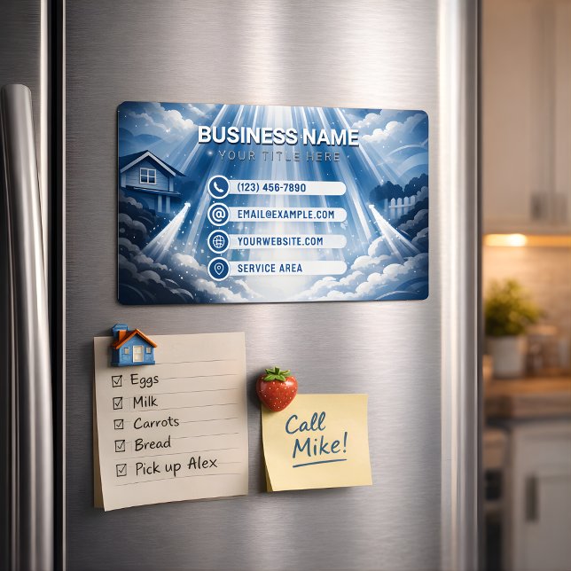 Carte De Visite Magnétique Residential Pressure Washing Cosmic Harmony (Créateur téléchargé)