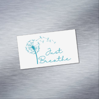 Carte De Visite Magnétique Respire l'aimant avec Dandelion