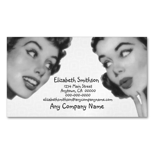 Carte De Visite Magnétique Rétro le dites (devant)