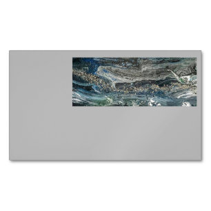 Carte De Visite Magnétique Rêves de la peinture acrylique Ocean'19 en gris