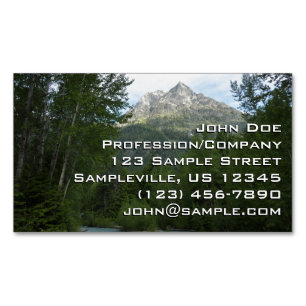 Carte De Visite Magnétique Ruisseau McDonald au parc national de Glacier