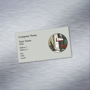 Carte De Visite Magnétique Salle De Musique Avec Harpe