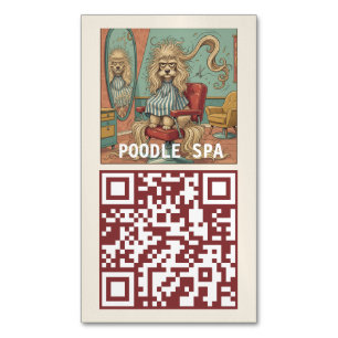 Carte De Visite Magnétique Salon de toilettage pour caniches