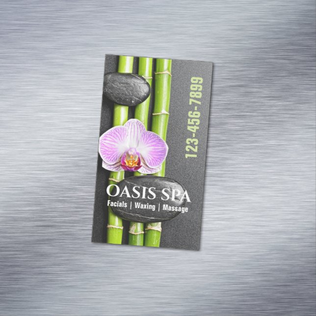Carte De Visite Magnétique Salon Zen Aromathérapie Massage Thérapie Beauté SP (In Situ)