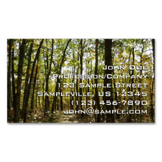 Carte De Visite Magnétique Sentier des Appalaches en octobre à Shenandoah