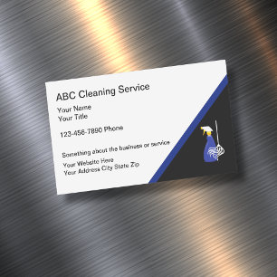 Carte De Visite Magnétique Service de nettoyage