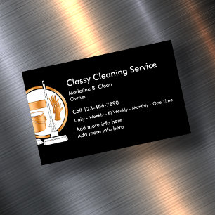 Carte De Visite Magnétique Service de nettoyage classe