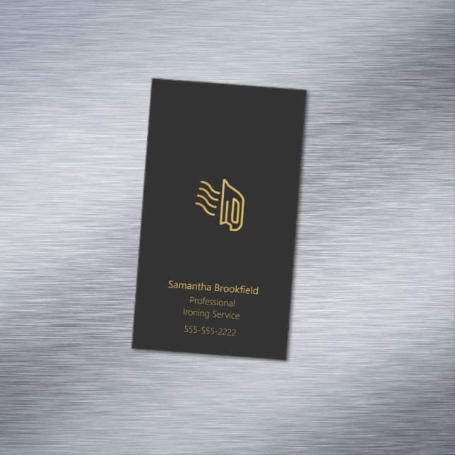 Carte De Visite Magnétique Service de repassage à domicile professionnel simp (In Situ)