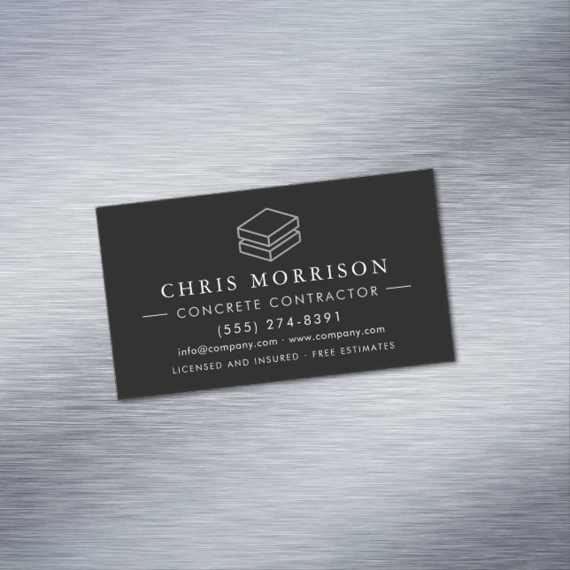 Carte De Visite Magnétique Services de construction en béton ciment (In Situ)