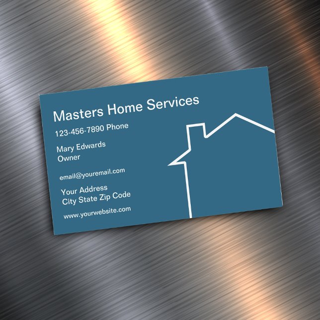 Carte De Visite Magnétique Services de Maison Modernes (Créateur téléchargé)