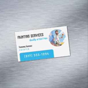 Carte De Visite Magnétique Services de peinture   Peintres