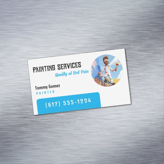 Carte De Visite Magnétique Services de peinture | Peintres (In Situ)