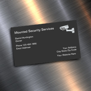 Carte De Visite Magnétique Services de sécurité et de surveillance