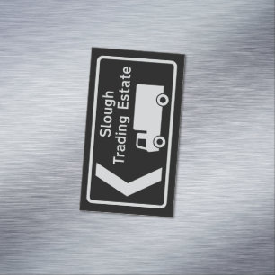CARTE DE VISITE MAGNÉTIQUE SIGNE DE SIÈGE DE TRAITE D'ASSIETTE