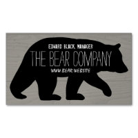 Silhouette de l'Ours noir Pays Terrain de camping 