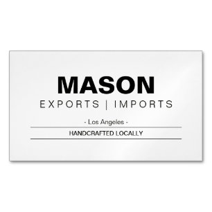 Carte De Visite Magnétique Simple   Crème