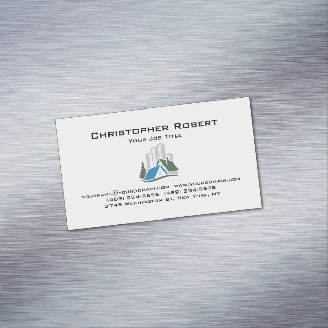 Carte De Visite Magnétique Simple Immobilier (In Situ)