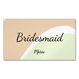Carte De Visite Magnétique SIMPLE MINIMAL ajouter votre nom bridesmaid C pers