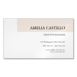 Carte De Visite Magnétique Simple minimaliste moderne