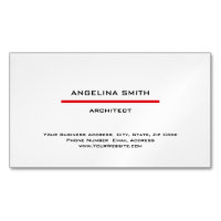 Simple moderne minimaliste blanc rouge professionn