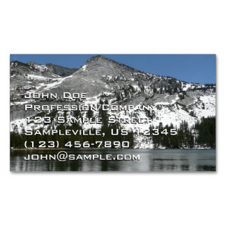 Carte De Visite Magnétique Snowy Tenaya Lake Yosemite National Park Photo