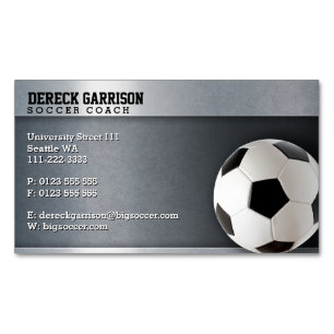 Carte De Visite Magnétique Sports professionnels du car   du football