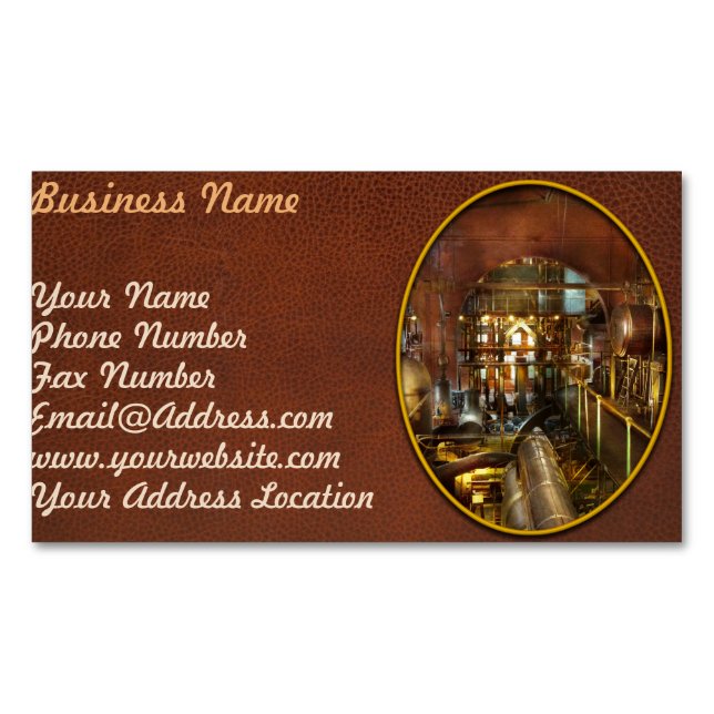 Carte De Visite Magnétique Steampunk - Réflexions (devant)