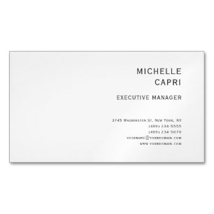Carte De Visite Magnétique Style Simple minimaliste contemporain