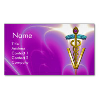 SYMBOLE VÉTÉRINAIRE DE CADUCE D'OR / Fuchsia Purpl